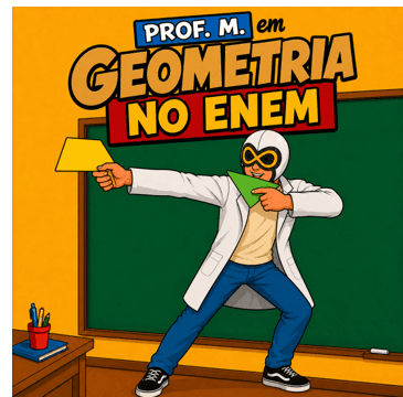 Capa do gibi: Prof. M. em Geometria no ENEM